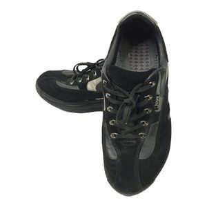 Joya Swiss Venezia Black Suede Leather Toning Womens 7 Shoes Comfort Walking
